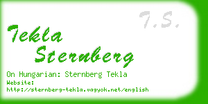 tekla sternberg business card